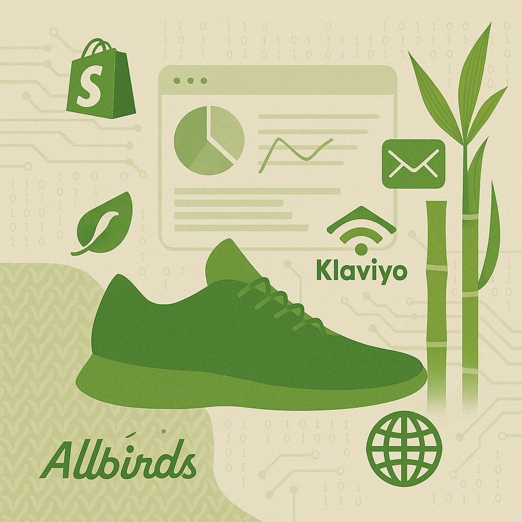 Allbirds con Shopify y Klaviyo para marketing y operaciones