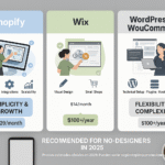 Comparativa Shopify, Wix y WooCommerce para vender online en 2025 sin saber de diseño