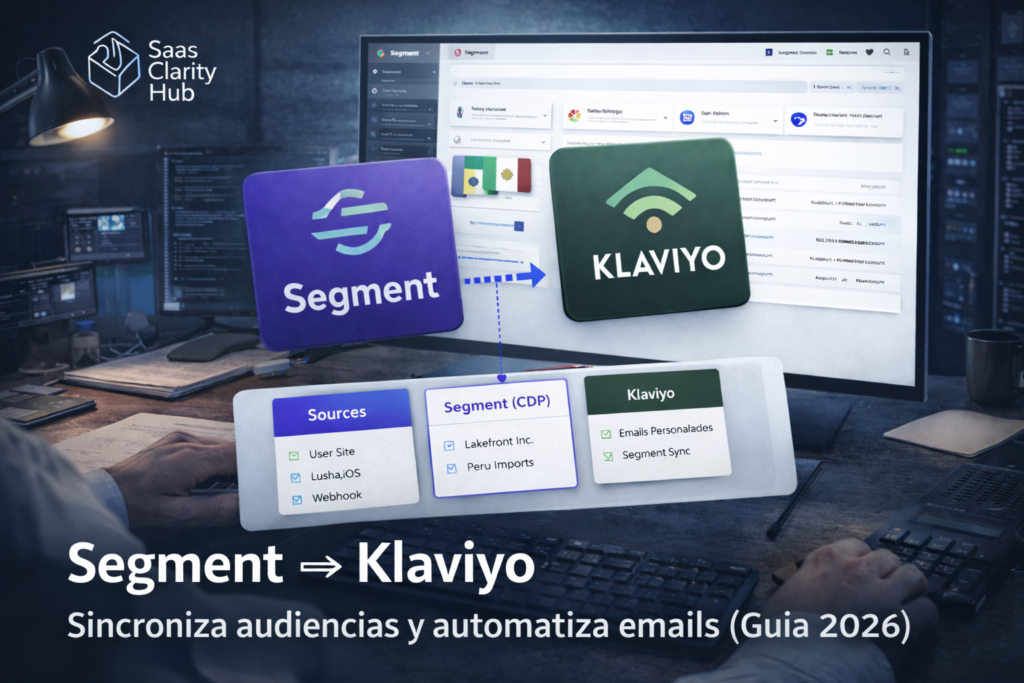 Integración Segment con Klaviyo paso a paso para automatizar email marketing y sincronización de audiencias (guía práctica 2026)
