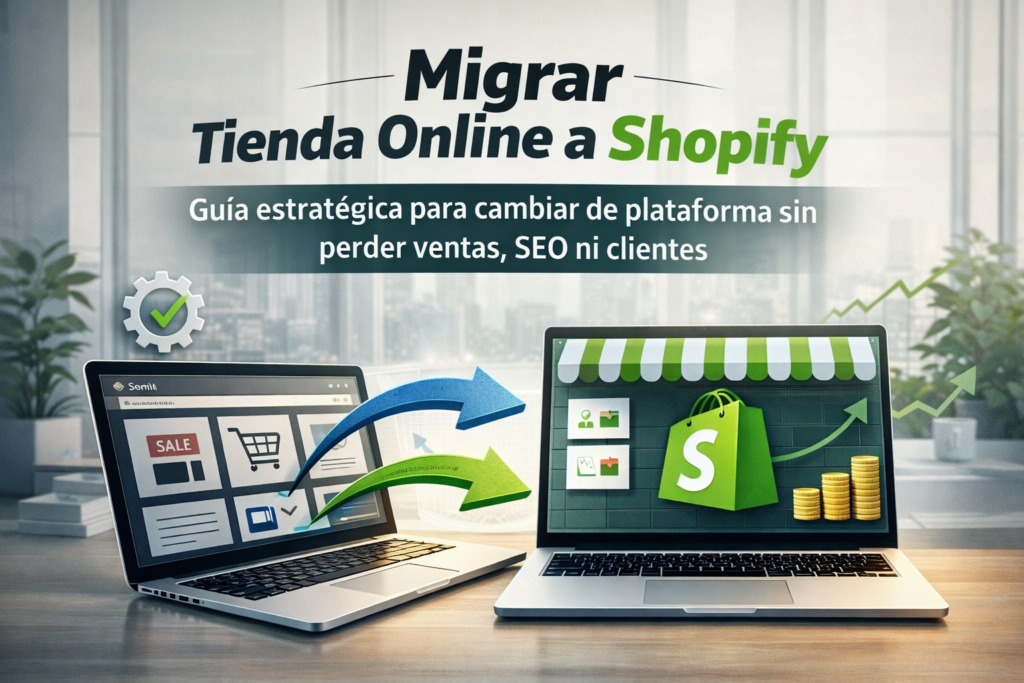 Migrar tienda online a Shopify sin perder ventas, SEO ni clientes, guía estratégica paso a paso
