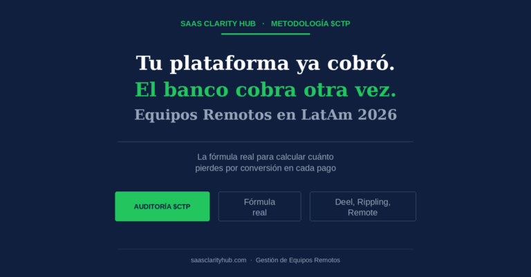 Auditoría $CTP del costo real de conversión de moneda al pagar equipos remotos en Latinoamérica con Deel, Rippling y Remote